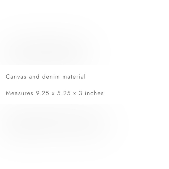 Canvas and Denim Pouch - Picture 4 of 13